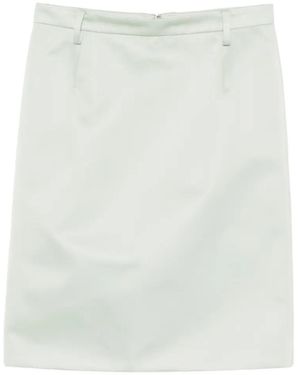 N°21 Zip-Fastening Skirt - White