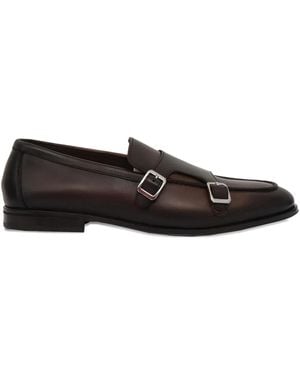 Doucal's Monk-Schuhe Mit Doppelschnalle - Schwarz