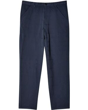 Comme des Garçons Freedom Jacquard Straight-Leg Trousers - Blue