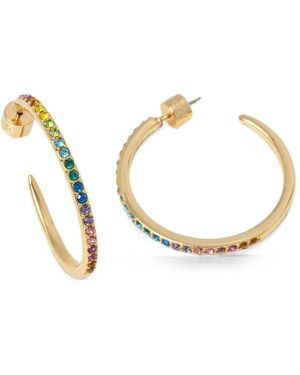 Kurt Geiger Crystal-Embellished Hoop Earrings - Metallic