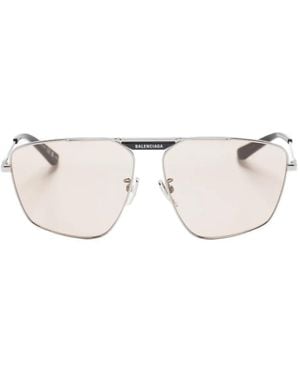 Balenciaga Navigator-Frame Sunglasses - Natural