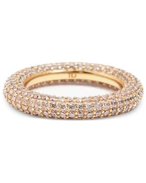 Izabel Display Anillo con detalle de cristales - Blanco