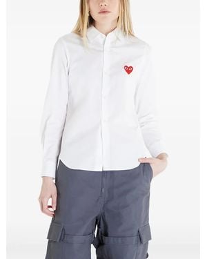 COMME DES GARÇONS PLAY Heart Cotton Shirt - White