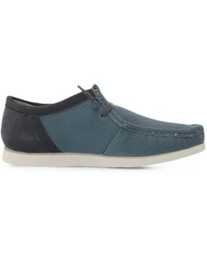 Clarks Shacrelite Moc Boat Shoes - Blue