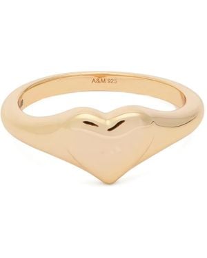 Astrid & Miyu Heart Signet Ring - Natural