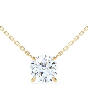 LOEV 18Kt Recycled Floating Brilliant Diamond Necklace - Metallic
