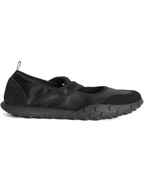 Jil Sander Moon Cross-Over Sneakerinas - Black