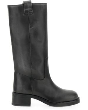 Alohas Sajan Mid-Calf Length Boots - Black