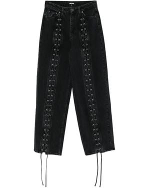 ROTATE BIRGER CHRISTENSEN Laced Jeans - Black
