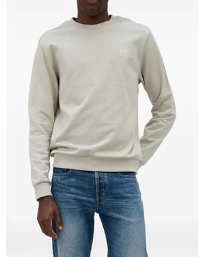 A.P.C. Sweatshirt Mit Rundhalsausschnitt - Blau