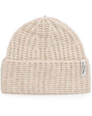 Marc O' Polo Ribbed Beanie - Natural