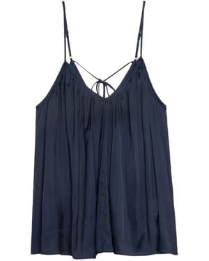Zadig & Voltaire Cym Satin Top - Blue