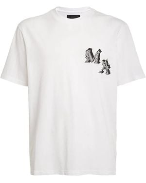 Amiri Angel Logo-Print T-Shirt - White