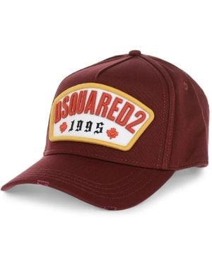 DSquared² Logo Baseball Cap - Red