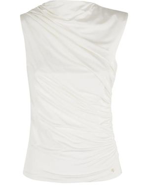 Anine Bing Draped Top - White