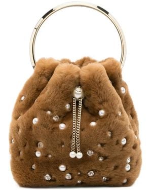 Jimmy Choo Bon Bon Bucket Bag - Natural