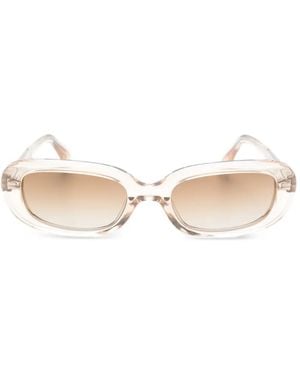 Chimi Oval-Frame Sunglasses - Natural