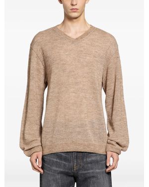 MYTHINKS V-Neck Sweater - Natural