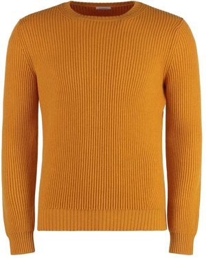 Malo Pull En Cachemire À Col Rond - Orange