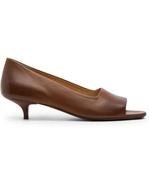 Marsèll Fiuto Leather Court Shoes - Brown