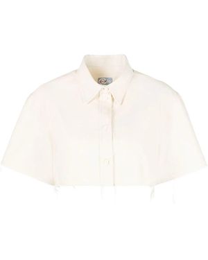Heron Preston Cropped Blouse - Wit