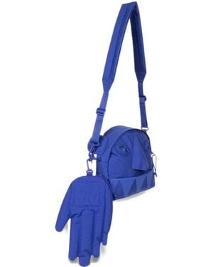 Eastpak X Walter Van Beirendonck Mini Walter Face-Motif Clutch Bag - Blue
