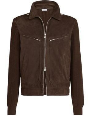 Brunello Cucinelli Suede Jacket - Brown