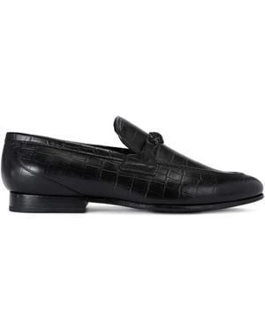 Kurt Geiger Alton Loafer mit Kroko-Effekt - Schwarz