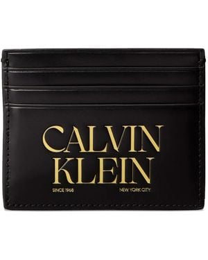 Calvin Klein Logo-Detail Card Holder - Black