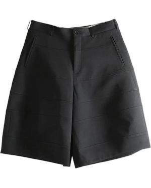 Comme des Garçons Panelled Shorts - Black