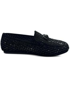 Kurt Geiger Crystal-Embellished Loafers - Blue