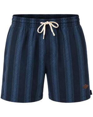 Rip Curl Volley Classic Vertical-Stripe Drawstring Shorts - Blue