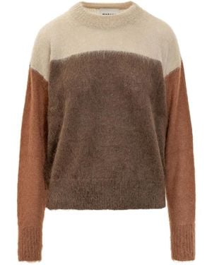 Isabel Marant Colour-Block Long-Sleeves Jumper - Brown