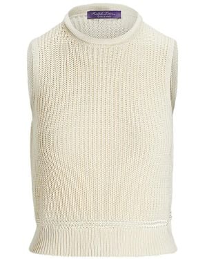 Ralph Lauren Knit Sleeveless Top - Natural