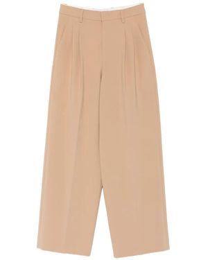 Rossi Pantalon Noa À Plis - Natural