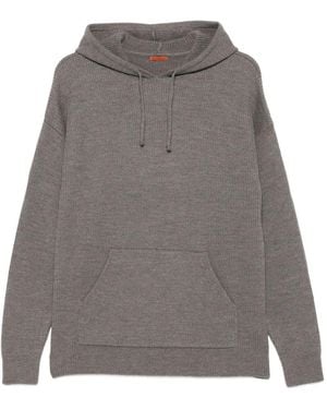 Barena Wollen Hoodie Met Lange Mouwen - Grijs