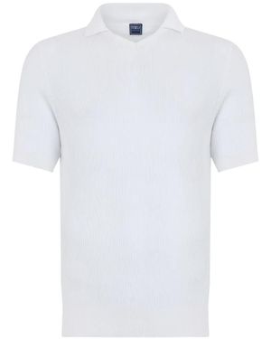 Fedeli Ribbed Cotton T-Shirt - White