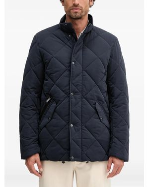 Barbour Veste Matelassée À Fermeture Zippée - Blue