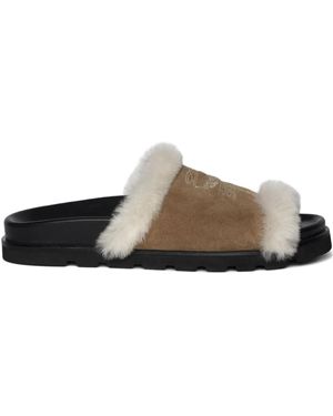 Zadig & Voltaire Embroidered Sandals - ブラウン