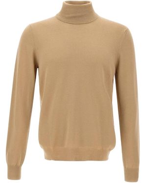 Gran Sasso High-Neck Sweater - Natural