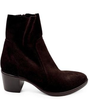strategia shoes Suede Ankle Boots - Black
