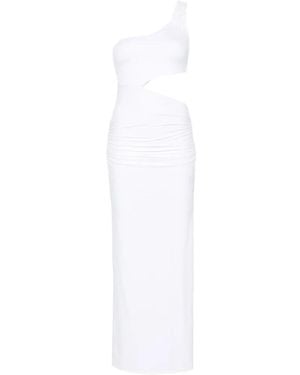 Fisico One-Shoulder Maxi Dress - White