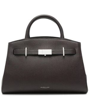 DeMellier Mini Sac À Anse Supérieure Hudson En Cuir Grainé - Black