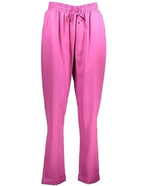 Kocca Drawstring-Waistband Tapered Pants - Pink