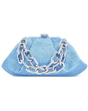 Judith Leiber Pochette Gemma À Ornements En Cristal - Bleu