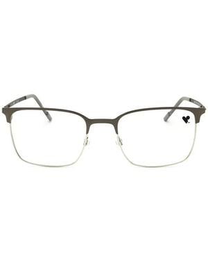 Flexon Rectangle-Frame Glasses - White