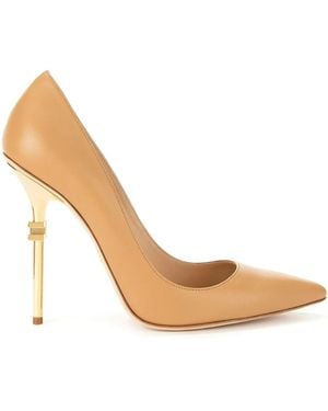 Elisabetta Franchi 110Mm Branded-Heel Court Shoes - White
