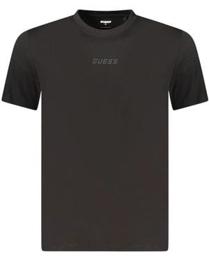 Guess Short-Sleeve Round-Neck T-Shirt - Black