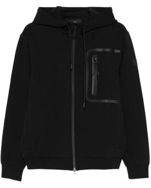 Peuterey Parker Zip Hooded Jumper - Black