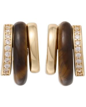 Roxanne Assoulin The Stone Huggie Earrings - Metallic